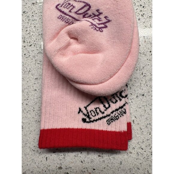 NWT Unisex Von Dutch Logo Fashion Socks Pink - Picture 3 of 3
